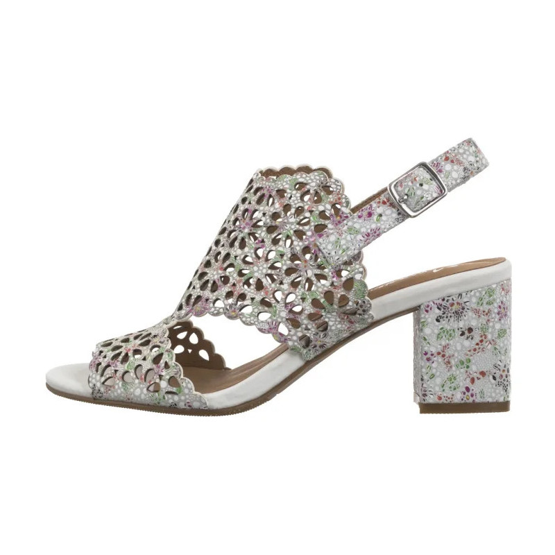 Maciejka Białe+Kwiaty N6518-11/00-1 (MA1207-c) shoes