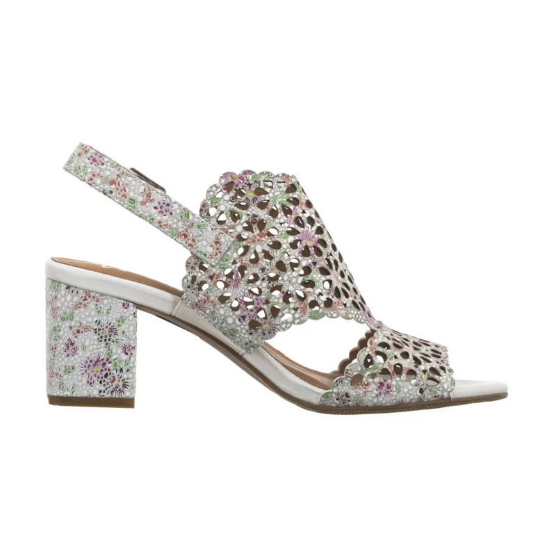 Maciejka Białe+Kwiaty N6518-11/00-1 (MA1207-c) shoes