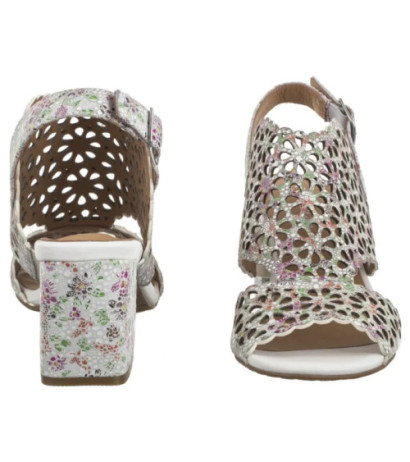 Maciejka Białe+Kwiaty N6518-11/00-1 (MA1207-c) shoes