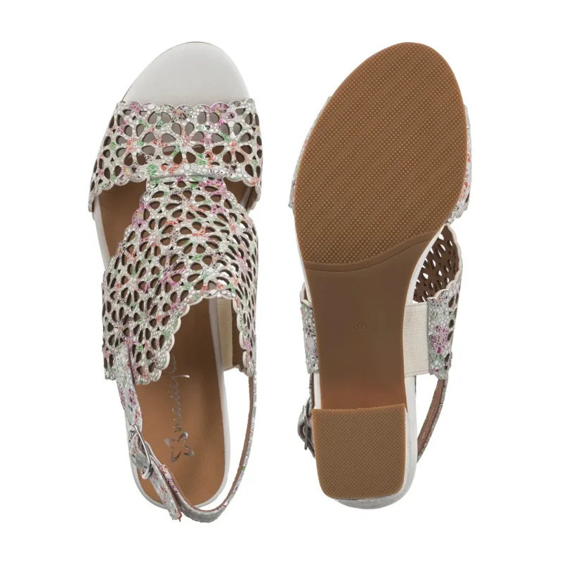Maciejka Białe+Kwiaty N6518-11/00-1 (MA1207-c) shoes