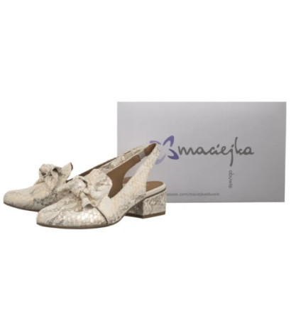 Maciejka Beżowe/Złote N6539-04/00-1 (MA1206-c) shoes