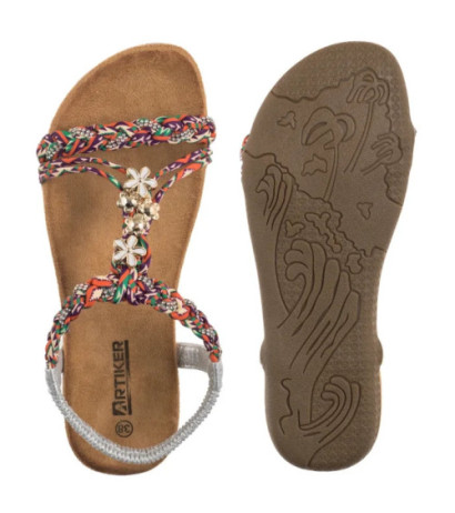 Artiker Srebrne/Multikolor 54C1322 (AR120-b) sandals