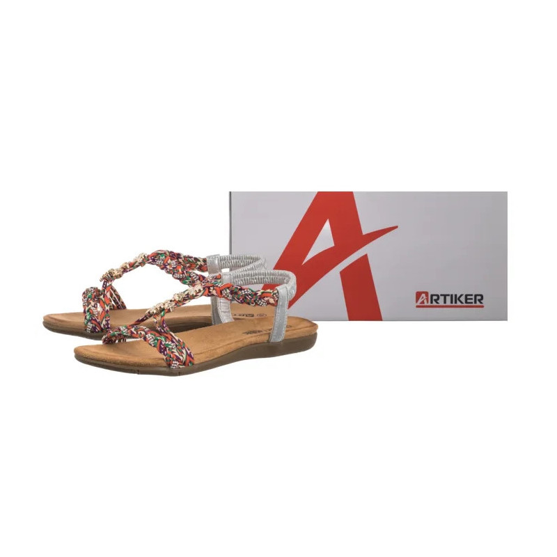 Artiker Srebrne/Multikolor 54C1322 (AR120-b) sandals