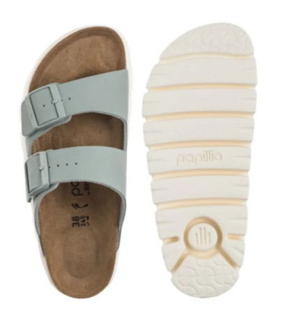 Papillio Arizona Pap Chunky Pure Sage 1029093 (PP15-d) Women's Shoes/Flip Flops