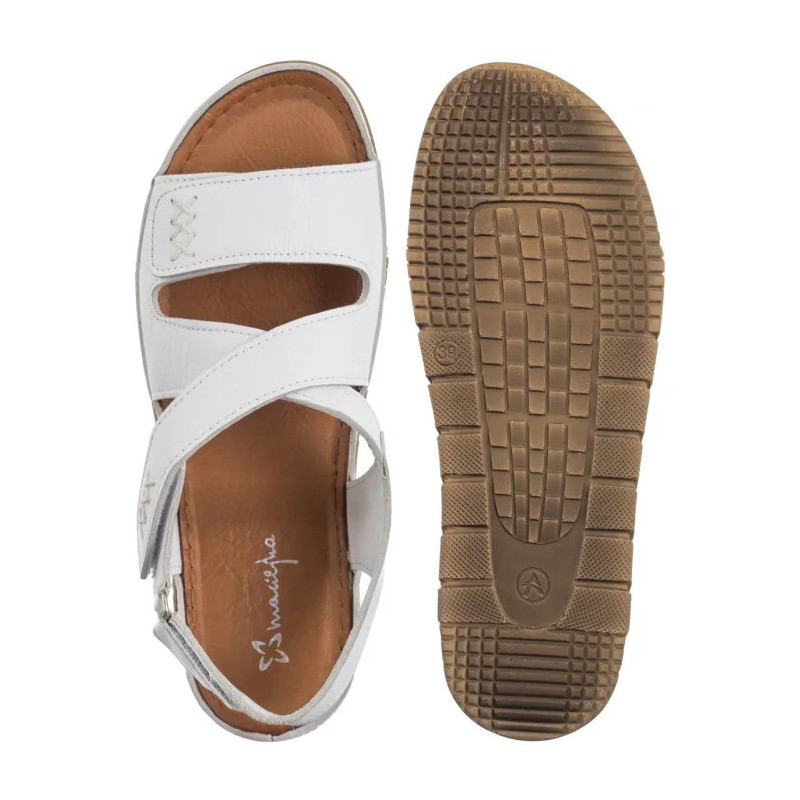 Maciejka Białe L4496-11/00-1 (MA1220-c) sandals