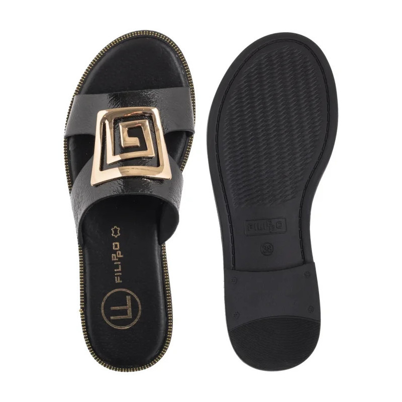 Filippo Czarne DK3703/25 BK (FO100-c) Women's Shoes/Flip Flops