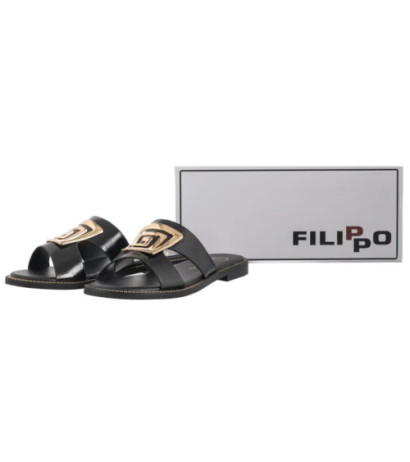 Filippo Czarne DK3703/25 BK (FO100-c) Women's Shoes/Flip Flops