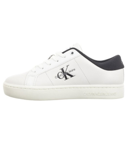 Calvin Klein Classic Cupsole Lowlaceup Lth Wn Bright White/Black YW0YW01444 0GM (CK511-a) shoes
