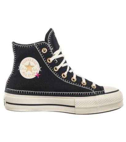 Converse CTAS Lift HI Black/Egret/Gold A08731C (CO693-a) shoes