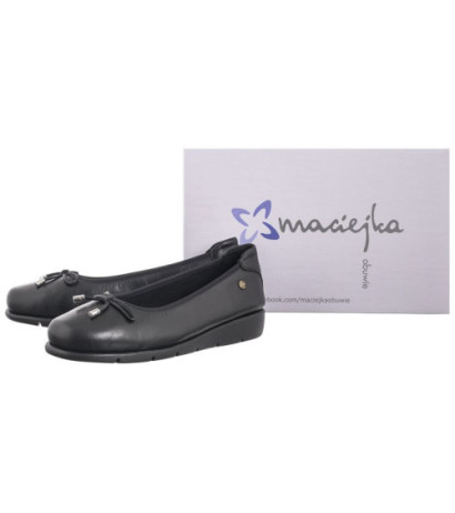 Maciejka Czarne P6504-01/00-1 (MA1227-b) ballerinas
