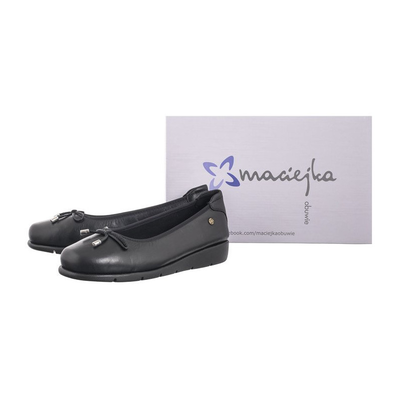 Maciejka Czarne P6504-01/00-1 (MA1227-b) ballerinas