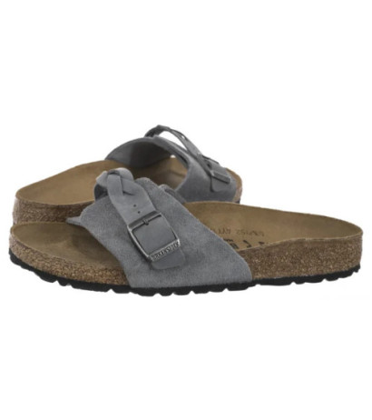 Birkenstock Oita Braided Basalt Gray 1029121 (BK264-b) Women's Shoes/Flip Flops