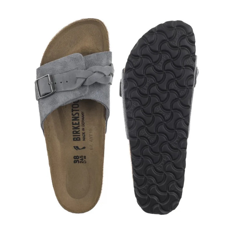 Birkenstock Oita Braided Basalt Gray 1029121 (BK264-b) Women's Shoes/Flip Flops