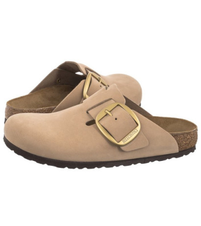Birkenstock Boston Big Buckle Sandcastle 1028052 (BK267-a) Women's Shoes/Flip Flops