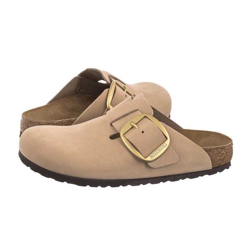 Birkenstock Boston Big Buckle Sandcastle 1028052 (BK267-a) Women's Shoes/Flip Flops