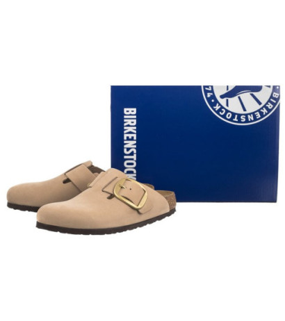 Birkenstock Boston Big Buckle Sandcastle 1028052 (BK267-a) Women's Shoes/Flip Flops