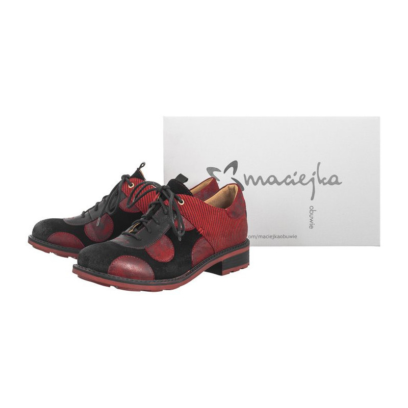 Maciejka Czerwone/Czarne 06559-08/00-5 (MA1250-b) shoes
