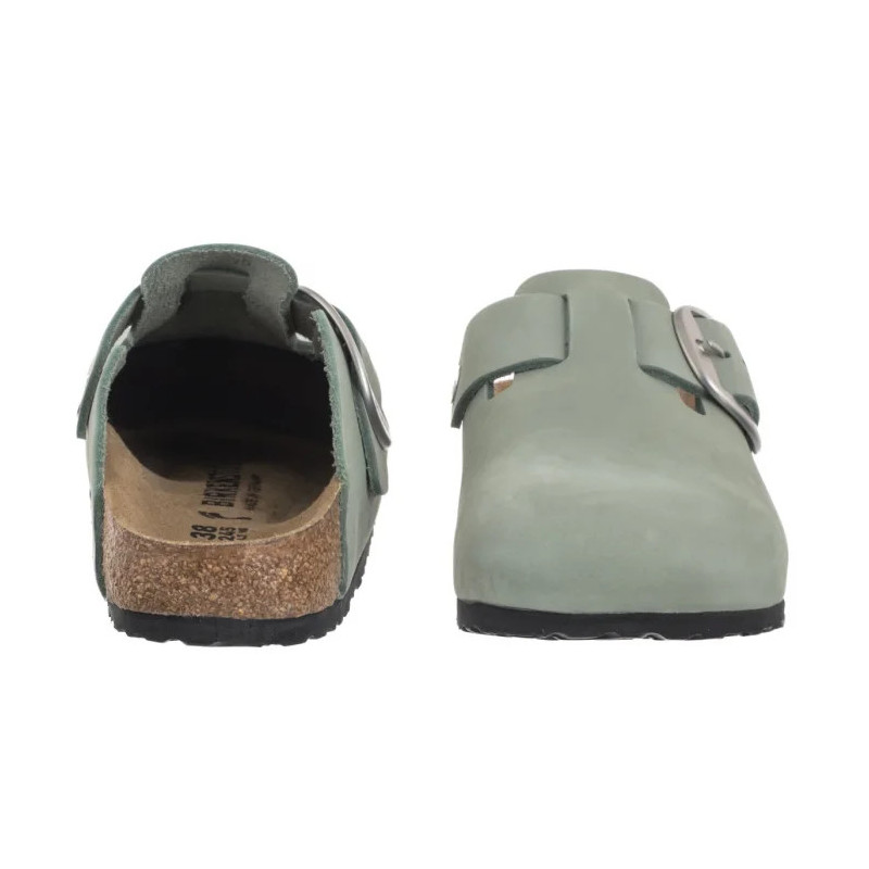 Birkenstock Boston Big Buckle Pure Sage 1029303 (BK267-d) Women's Shoes/Flip Flops
