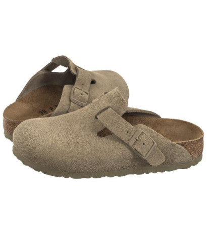Birkenstock Boston BS Faded Khaki 1025844 (BK275-a) Women's Shoes/Flip Flops