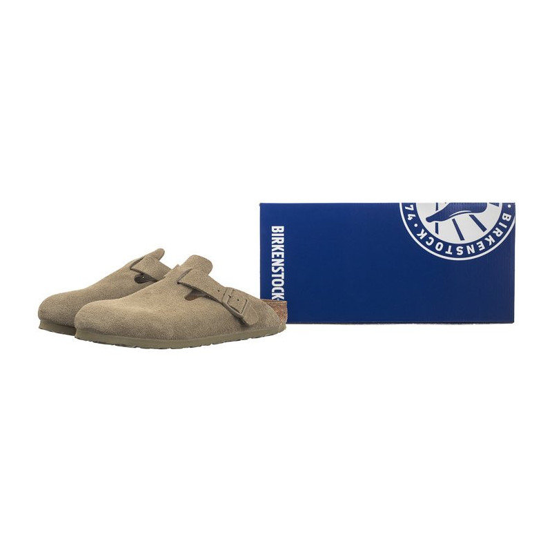 Birkenstock Boston BS Faded Khaki 1025844 (BK275-a) Women's Shoes/Flip Flops