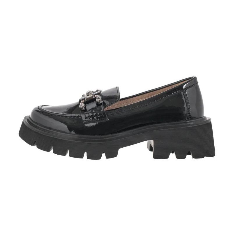 Filippo Czarne Lakierowane DP6475/24 BK L (FO111-a) shoes