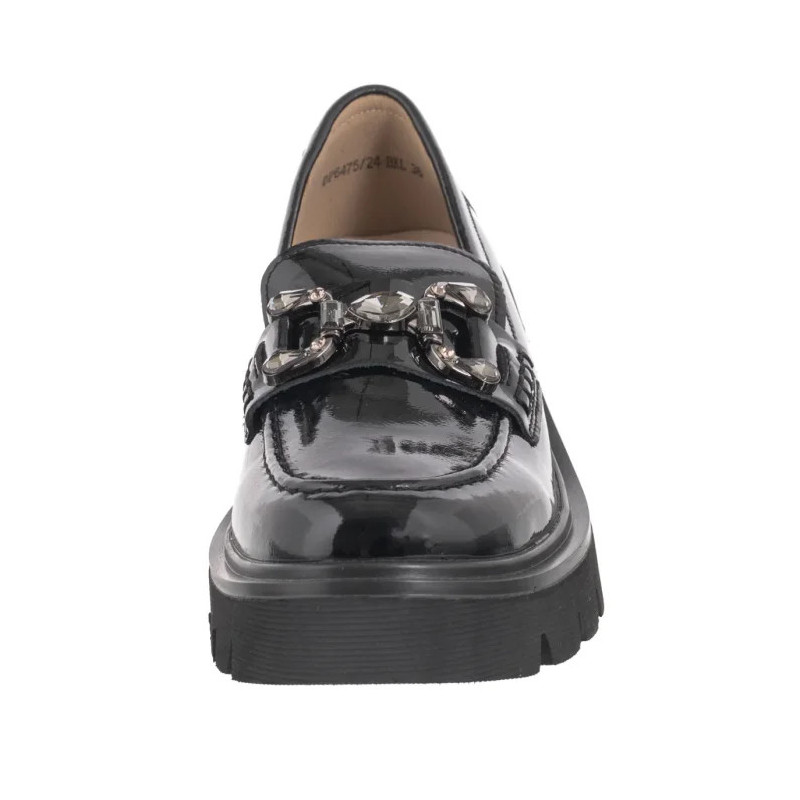 Filippo Czarne Lakierowane DP6475/24 BK L (FO111-a) shoes