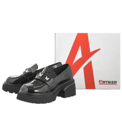 Artiker Czarne Lakierowane 55C1064 (AR140-a) shoes