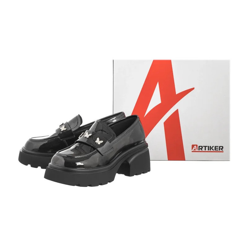 Artiker Czarne Lakierowane 55C1064 (AR140-a) shoes