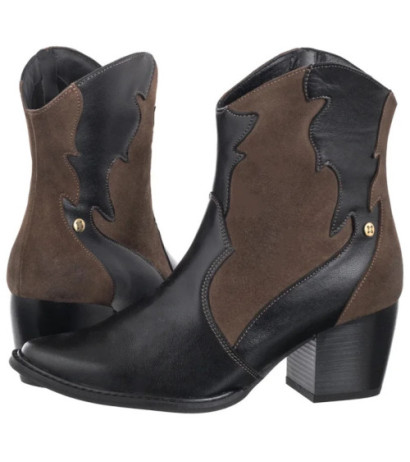 Maciejka Czarne/Brązowe 06694-02/00-8 (MA1293-a) shoes