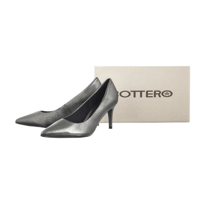 Bottero Srebrne 353701 Pewter 24 (BO87-c) high heels
