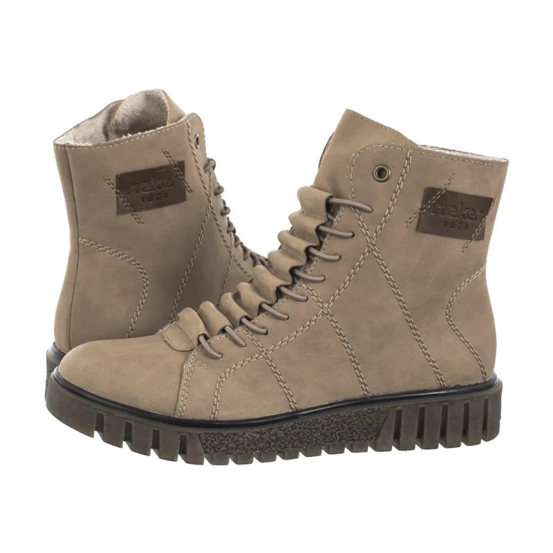 Rieker Beżowe Y3421-20 Beige (RI222-a) shoes