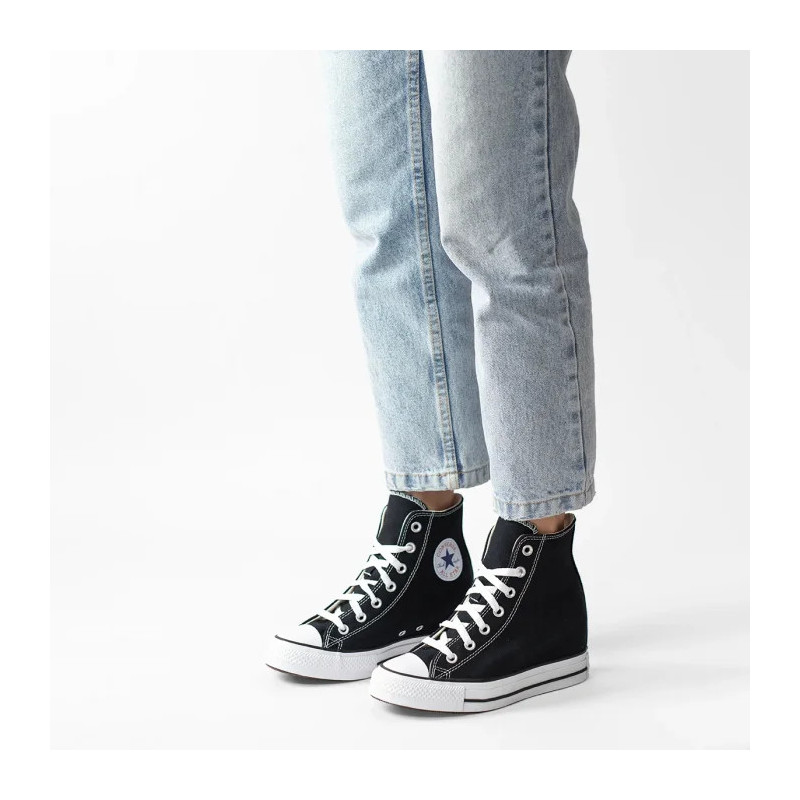 Converse CTAS Wedge Hi Black/Red/Navy A11909C (CO729-a) shoes