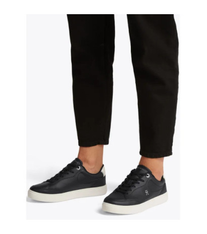 Tommy Hilfiger Essential Chic Court Sneaker Black FW0FW08322 BDS (TH1250-a) shoes
