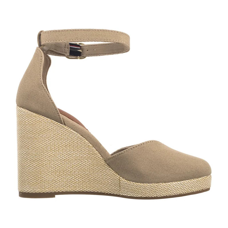 Tommy Hilfiger Flag High Wedge Espad Closed Toe Horeradish FW0FW08494 ACC (TH1261-a) shoes