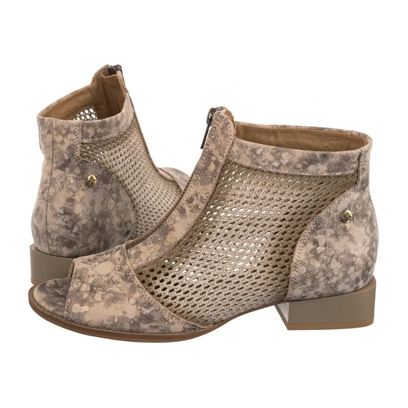 Maciejka Beżowo-Złote 06413-43/00-1 (MA1299-a) shoes