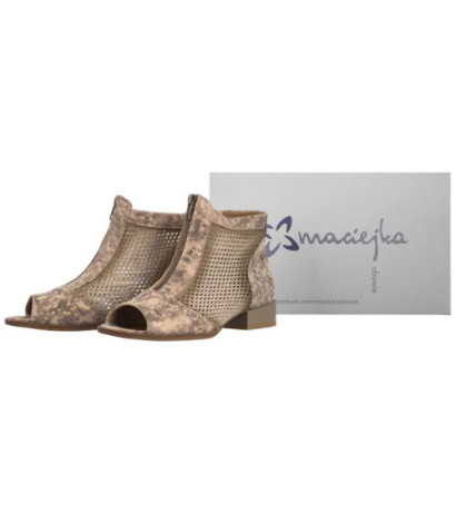 Maciejka Beżowo-Złote 06413-43/00-1 (MA1299-a) shoes