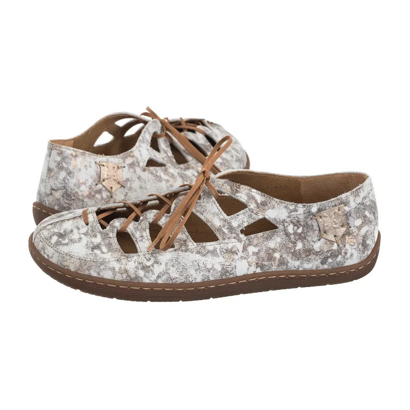 Maciejka Złote/Beżowe 06835-25/00-1 (MA1306-a) shoes