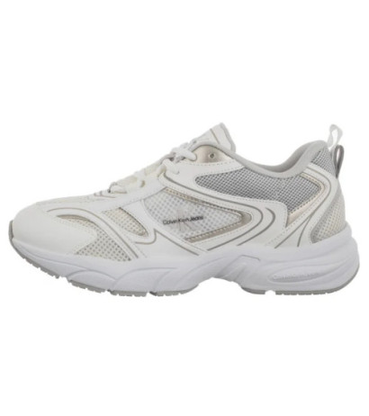 Calvin Klein Retro Tennis Mesh Ml Bright White/Silver YW0YW01807 0LI (CK610-b) sports Shoes