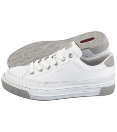 Rieker Białe L8847-80 White  (RI231-a) shoes