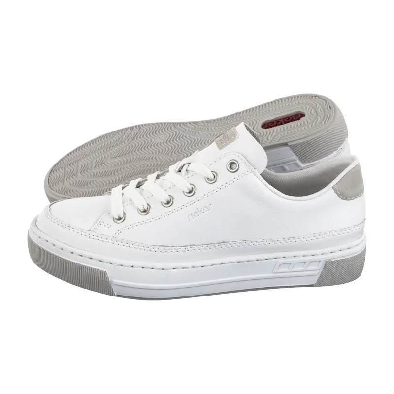 Rieker Białe L8847-80 White  (RI231-a) shoes