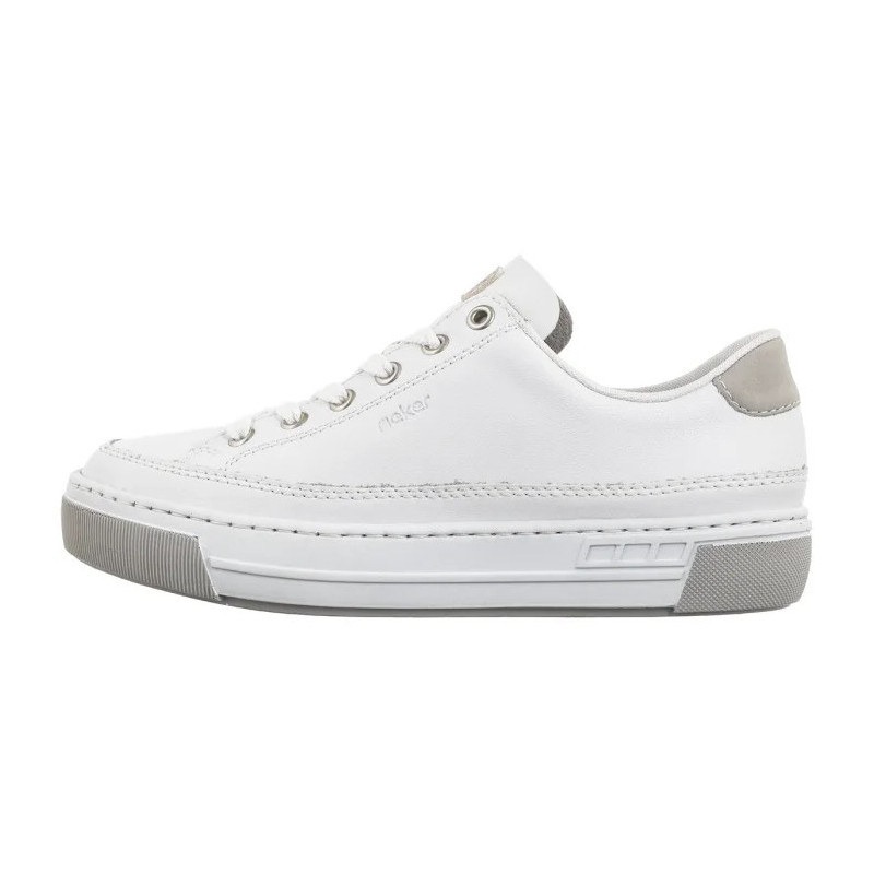 Rieker Białe L8847-80 White  (RI231-a) shoes
