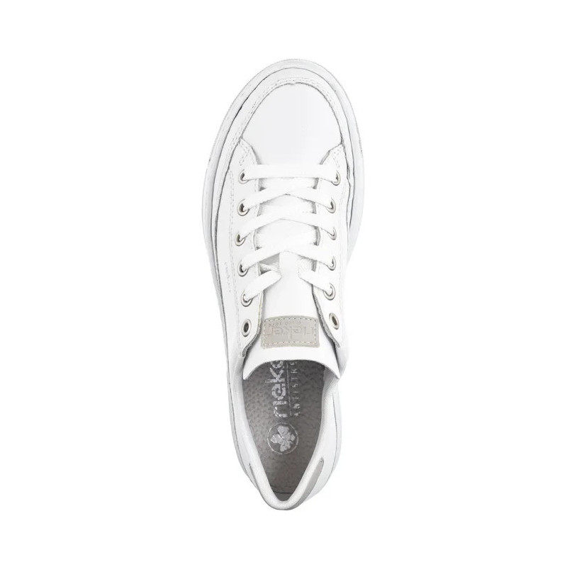 Rieker Białe L8847-80 White  (RI231-a) shoes