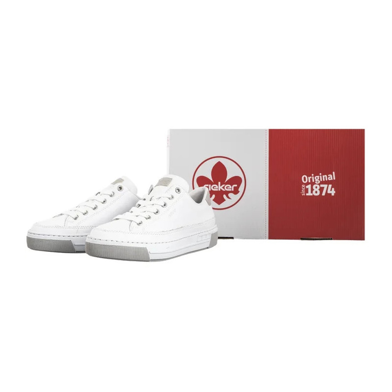 Rieker Białe L8847-80 White  (RI231-a) shoes