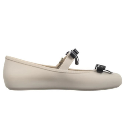 Melissa Soft Ballerina Bow AD 35971/BE620 Beige/Black (ML339-a) ballerinas