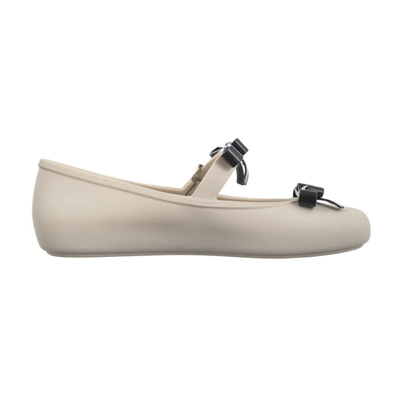 Melissa Soft Ballerina Bow AD 35971/BE620 Beige/Black (ML339-a) ballerinas