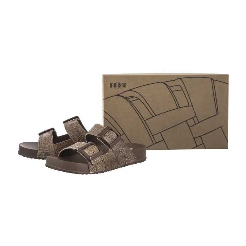 Melissa Cozy M Lover Slide Den 36146/BG682 Brown Jeans (ML337-b) Women's Shoes/Flip Flops