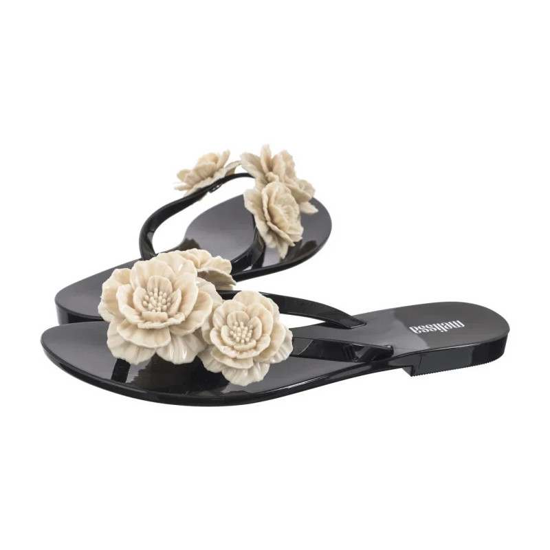 Melissa Harmonic Springtime AD 35704/AT136 Black/Beige (ML329-d) flip flops
