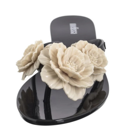 Melissa Harmonic Springtime AD 35704/AT136 Black/Beige (ML329-d) flip flops