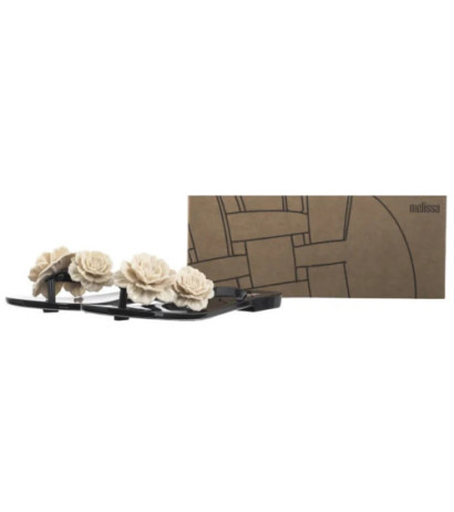 Melissa Harmonic Springtime AD 35704/AT136 Black/Beige (ML329-d) flip flops