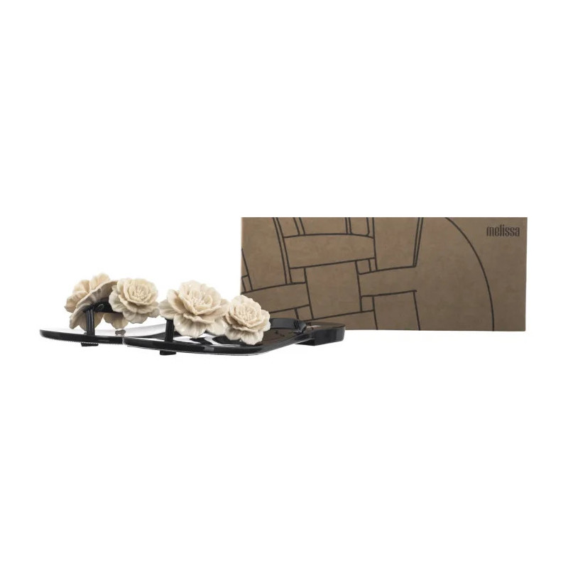 Melissa Harmonic Springtime AD 35704/AT136 Black/Beige (ML329-d) flip flops